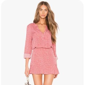 Joie | Acey Mini Dress Western Rose Long Sleeve